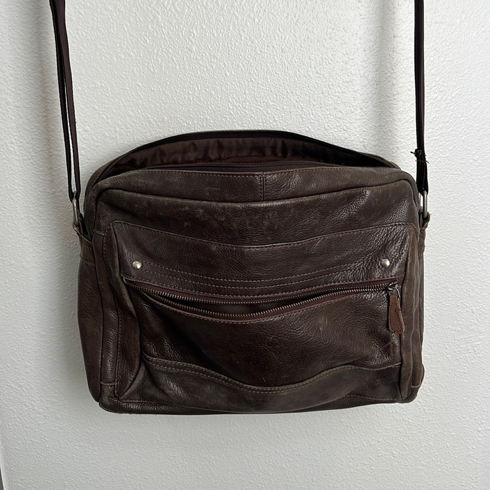 Bosca Vintage Brown messenger bag